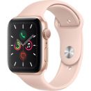 Apple Watch 5, GPS, Carcasa Gold Aluminium 40mm, Pink Sand Sport Band